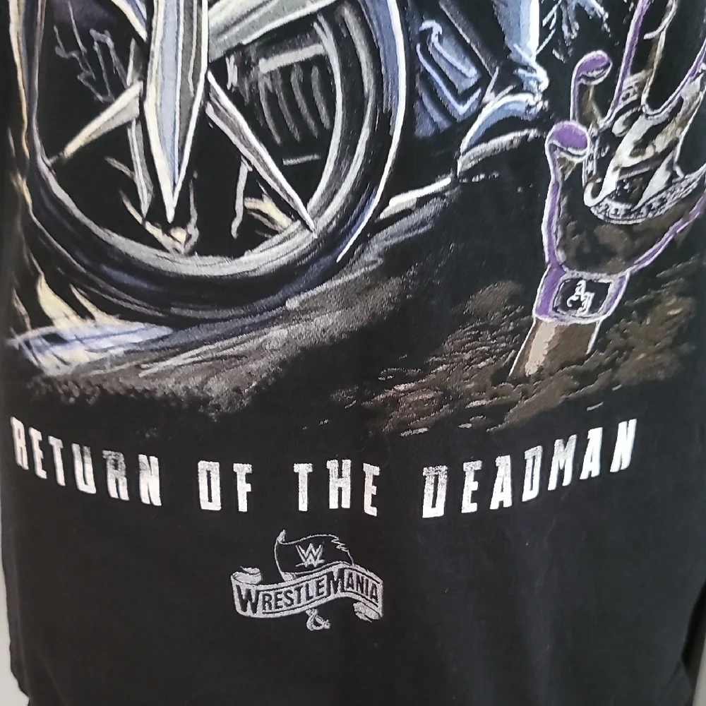 WWE Black Graphic Tee - Return of the Deadman - Picture 7 of 8